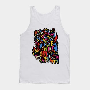 Aztec Rainbow King Graffiti Tank Top